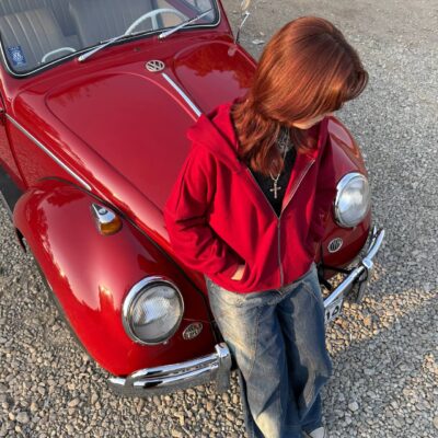 سویشرت زرشکی 100% پنبه